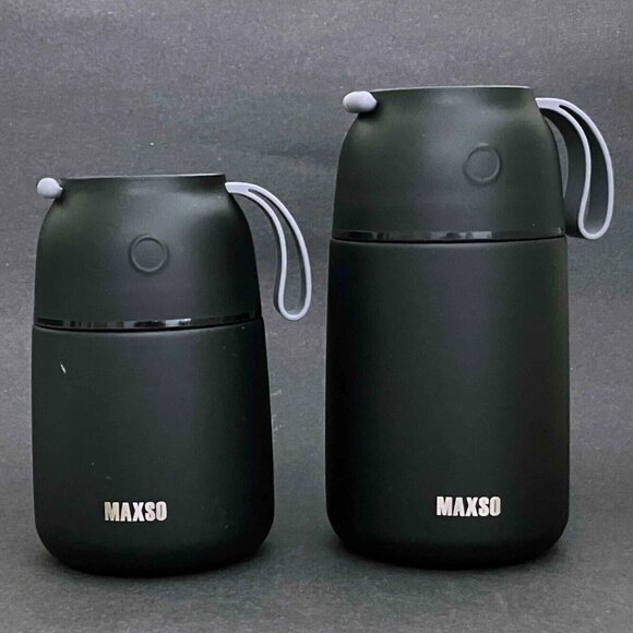 Set of 2 MAXSO THERMOS Food / Liquids Containers.   24oz & 17oz - Picture 1 of 5